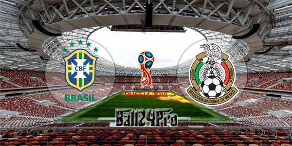 ดูบอลย้อนหลัง ฟุตบอลโลก 2018 บราซิล vs เม็กซิโก 2-7-2018